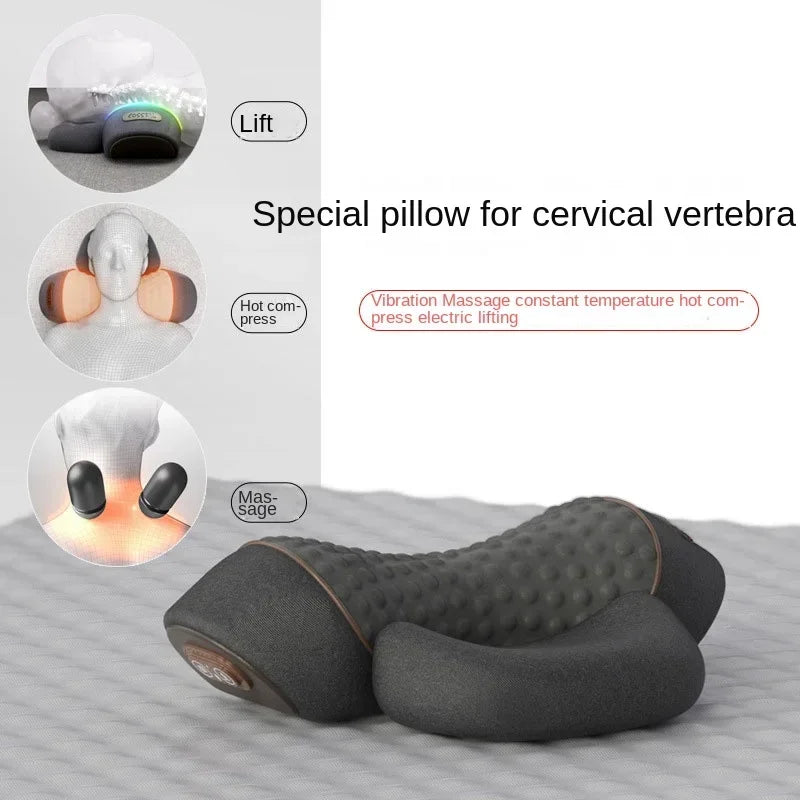 Elektrisk nakkemassager med varme i minimalistisk design