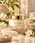 NoraVilo Collagen Face Cream packaging concept, pending supplier-approved final product
